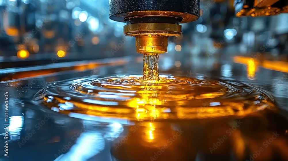 Industrial Fluid Dynamics: Precision Liquid Dispensing in a Modern Factory Setting Industrial Fluid Dynamics: Precision Liquid Dispensing in a Modern Factory Setting