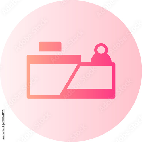 reception deskreception gradient icon
