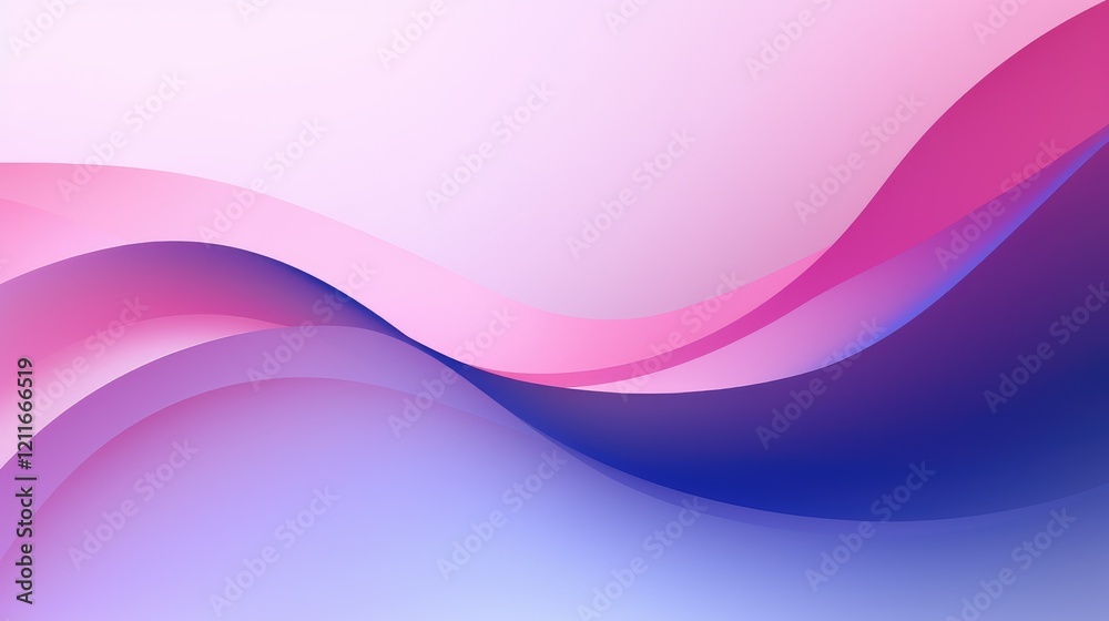 Abstract waves in soft pink and blue hues creating a calming visual effect. Abstract waves in soft pink and blue hues creating a calming visual effect.