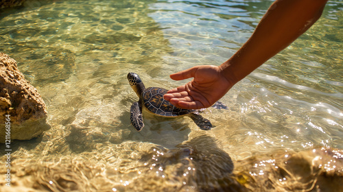 Water turtle. photo