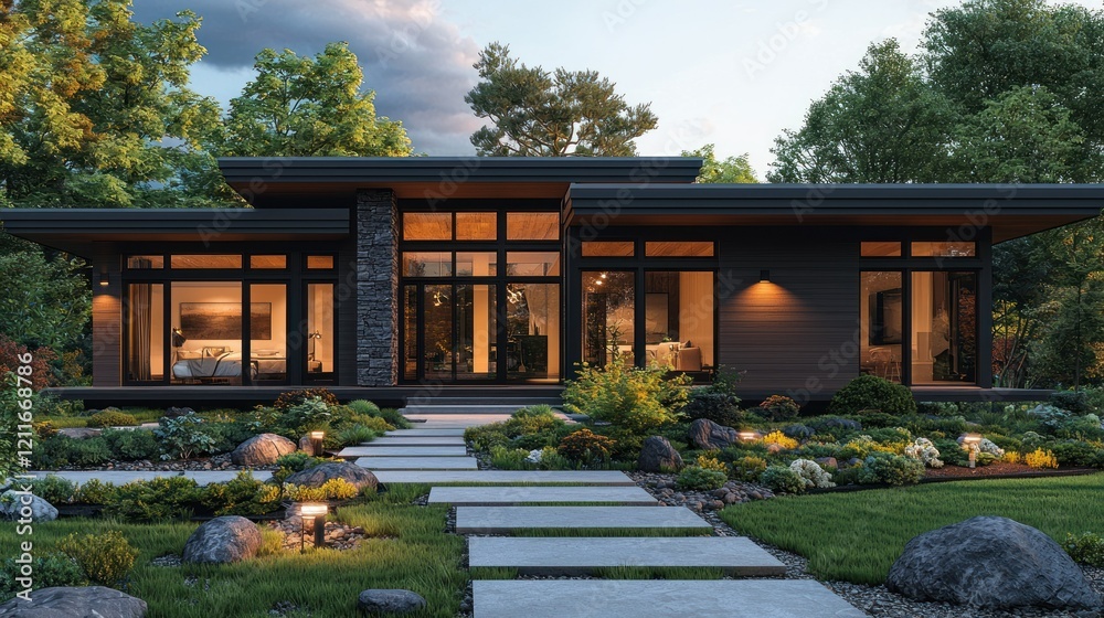 Modern Architectural Design: Luxurious Home nestled in Greenery Modern Architectural Design: Luxurious Home nestled in Greenery
