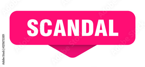 scandal sticker. scandal sign on transparent background