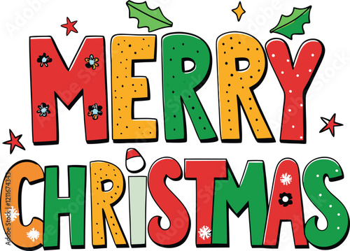 merry christmas greeting card