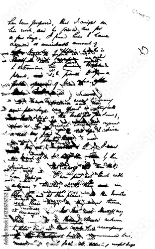 random hand writing
