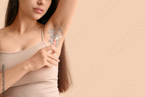Beautiful young woman with ...