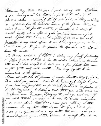 random hand writing