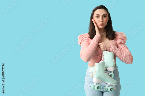 Beautiful young woman with ...