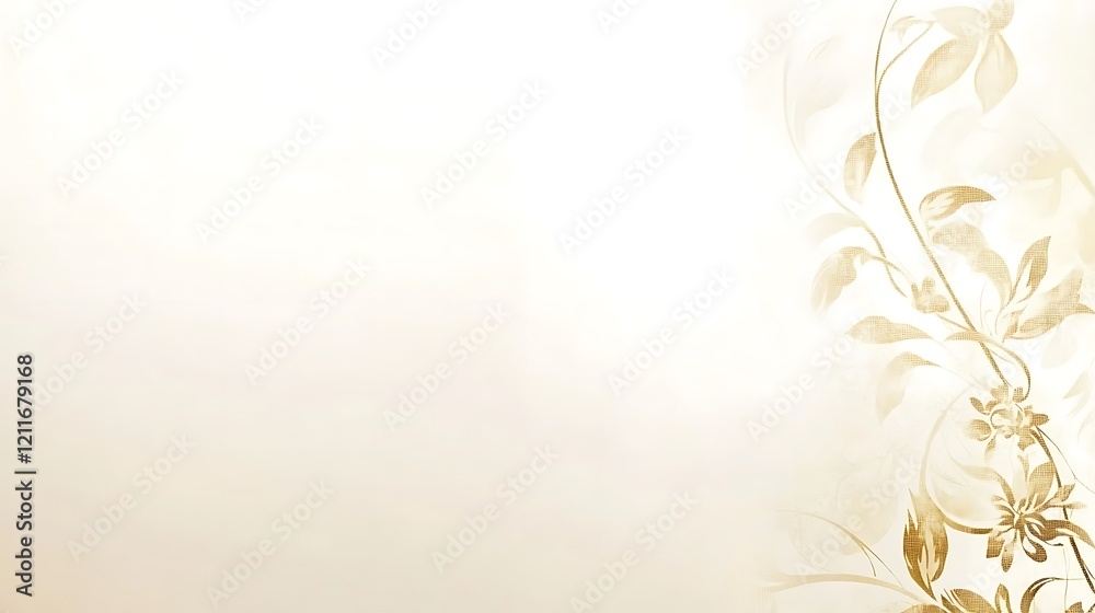 Elegant Beige Floral Design Background Image Elegant Beige Floral Design Background Image
