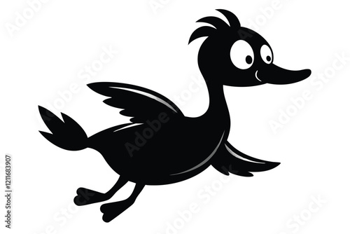 Black Duck Silhouettes vector illustration