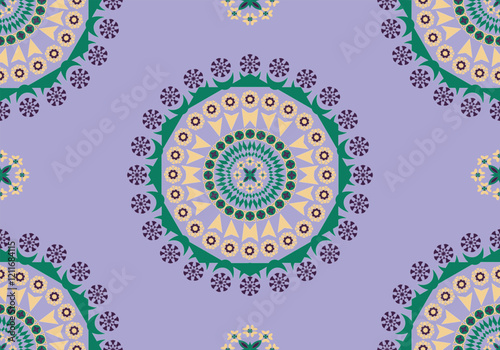 seamless mandala geometric floral  pattern design for ornament ceramic carpet fabric embroidery wallpaper background textile art print 