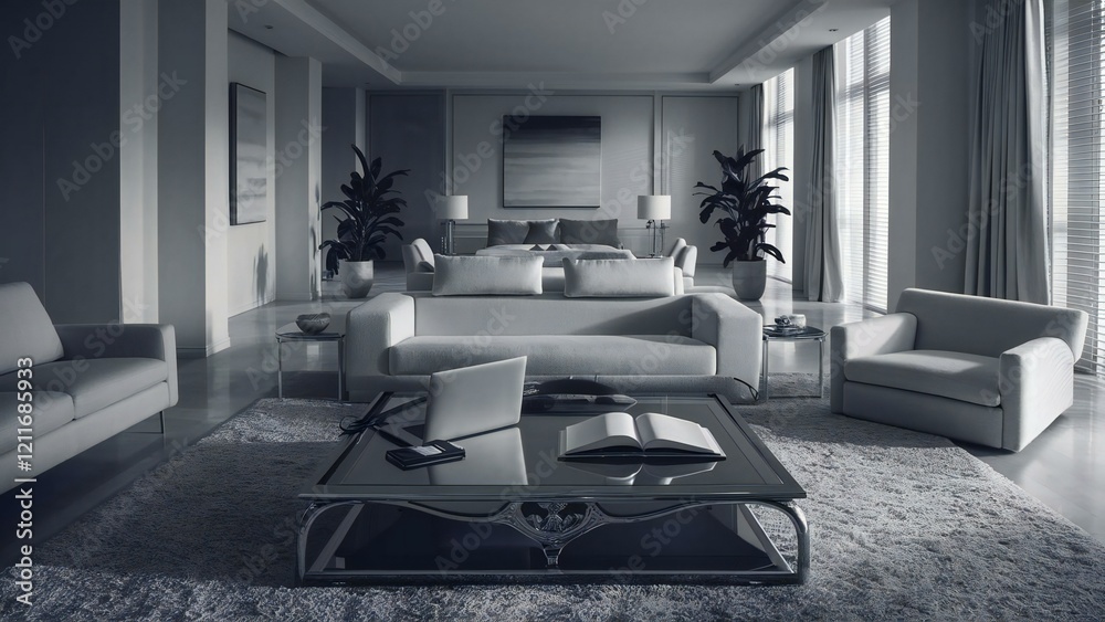 Fototapeta premium interior of a modern living room