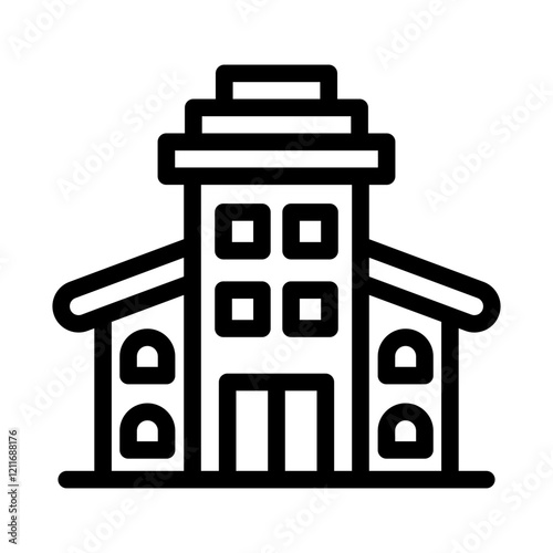 museum outline style