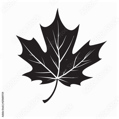 Maple Leaf  Images vector. Simple Maple Leaf Icon Stock Illustrations on white background.
