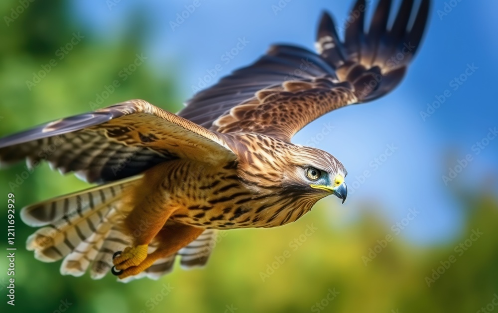 Fototapeta premium Hawk In Flight
