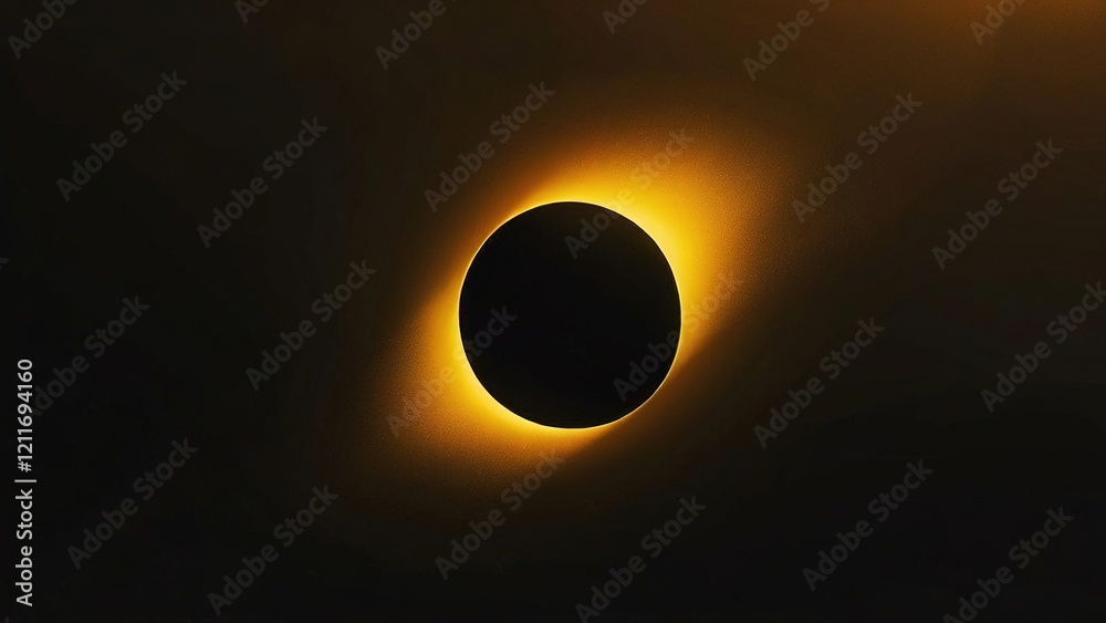 Obraz premium Total solar eclipse, celestial event, daytime sky, astronomical phenomenon, science background