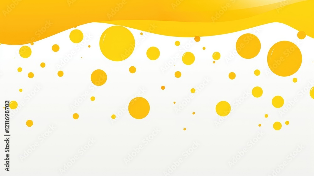 A vibrant yellow background with bubbles, suggesting freshness and energy. A vibrant yellow background with bubbles, suggesting freshness and energy.