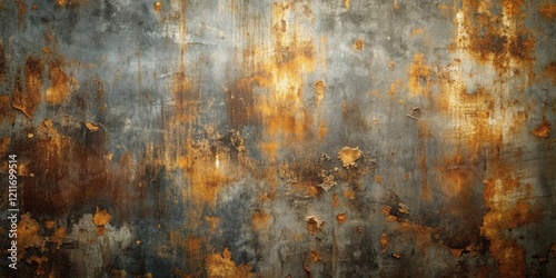 A Detailed Texture of Weathered Metal Surface Showing Extensive Rust and Decay