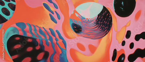 Exploring vibrant patterns of expansion and contraction with pulsating visual rhythm