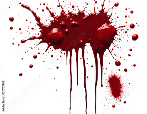 Red Paint Splatter Background Texture Image