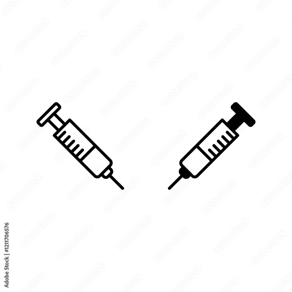 injection icon set color editable on white background injection icon set color editable on white background