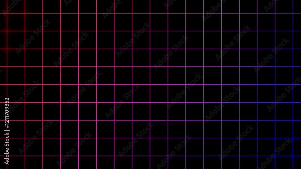 neon purple blue and black grid motion background moving grid animation