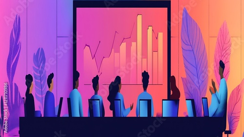Team Viewing Projected Growth Chart Data