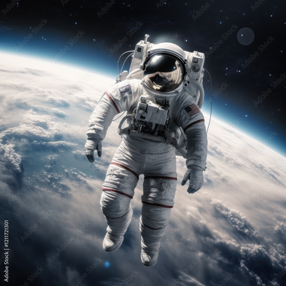 Astronaut Floating in Space Astronaut Floating in Space
