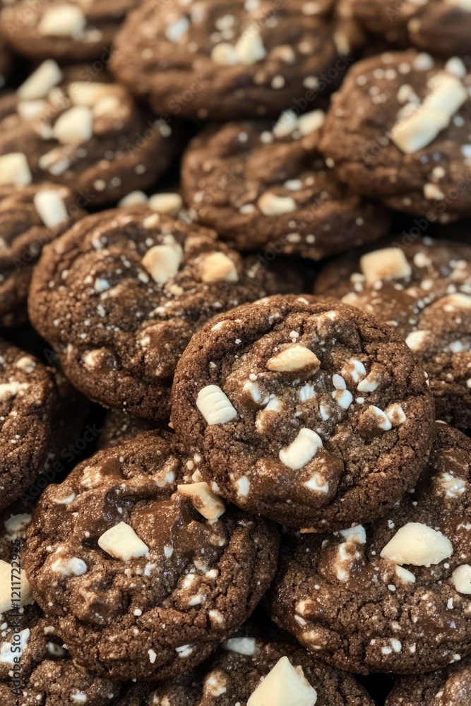 Delicious Chocolate Cookies with White Chocolate Chips Delicious Chocolate Cookies with White Chocolate Chips