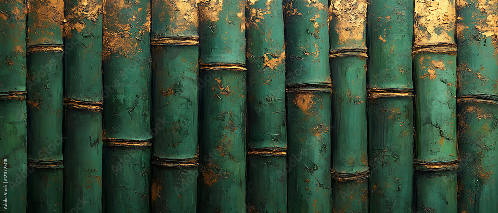 Macro View of Bamboo Stalks with Sunlit Highlights, Nature’s Calm Macro View of Bamboo Stalks with Sunlit Highlights, Nature’s Calm