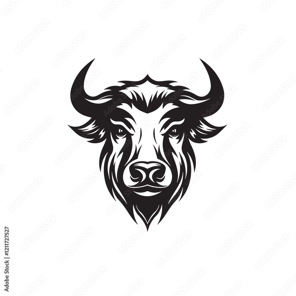 Fototapeta premium bull head vector