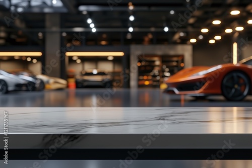 Wallpaper Mural Elegant marble and luxury cars in modern setting Torontodigital.ca