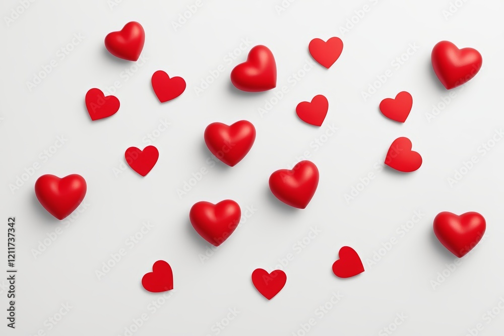 a close up of a bunch of red hearts on a white surface a close up of a bunch of red hearts on a white surface
