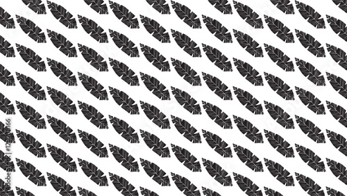 Abstract leave background pattern vector. Tropical monstera leaf design wallpaper. Botanical texture design for print, wall arts, and wallpaper.