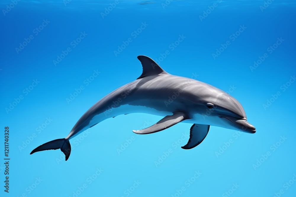 Obraz premium dolphin in the water with its mouth open and its mouth out
