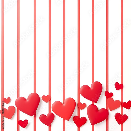 valentine background with hearts