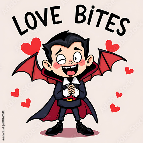 a cartoon vampire