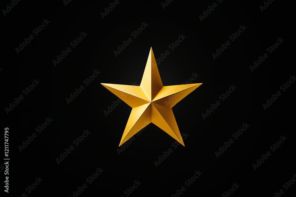 Obraz premium arafed star on a black background with a black background