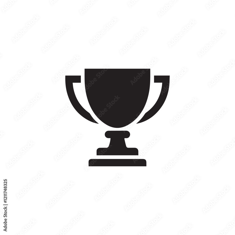 Trophy cup vector icon isolated on white background. Simple winner symbol Trophy cup vector icon isolated on white background. Simple winner symbol