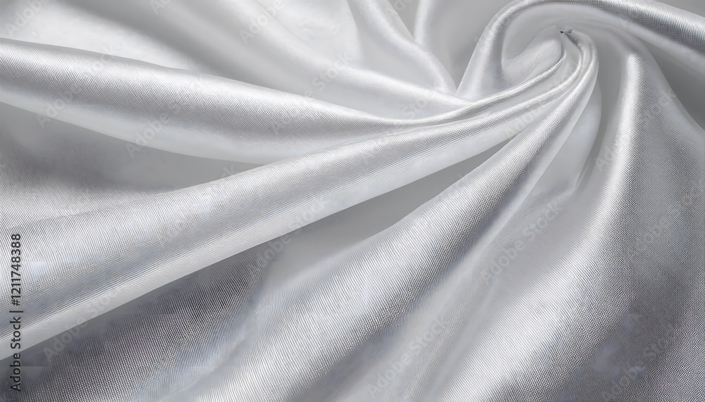 Obraz premium 白のサテン生地