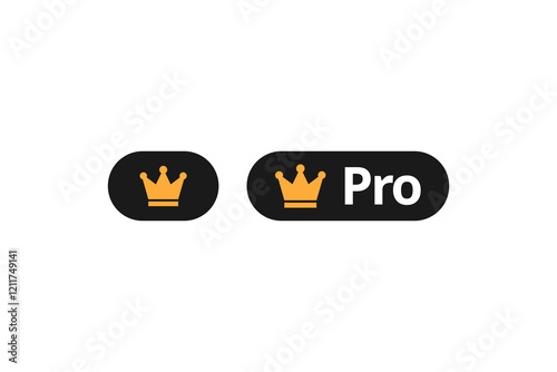 crown symbol pro subscription product badge