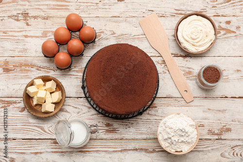 Delicious chocolate sponge ...