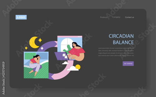 Sleepmaxxing. Flat Vector Illustration