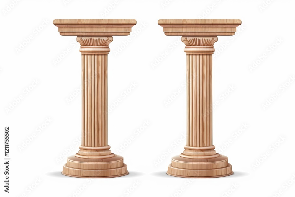 Fototapeta premium Speech stand icon, podium and microphone in conference room, speaker tribune, lecture stand
