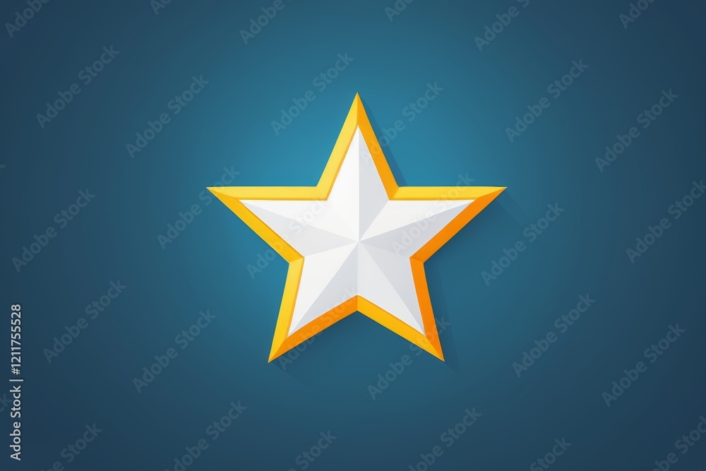 Fototapeta premium a close up of a star on a blue background
