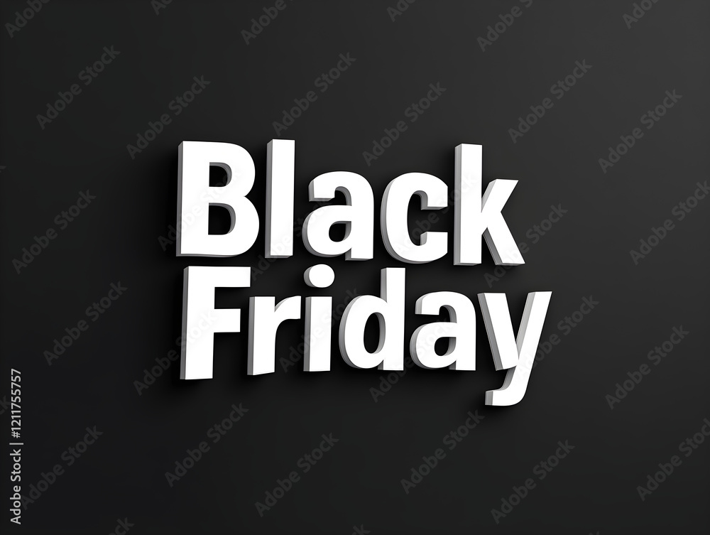 Obraz premium Black friday sale tag circle banner and background. AI generative.