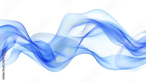 Abstract Background with Blue Paper Waves and Dark Colors for Sleek and Modern Designs photo