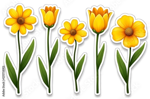 Wallpaper Mural Sticker Pack: Colorful  Flowers Torontodigital.ca