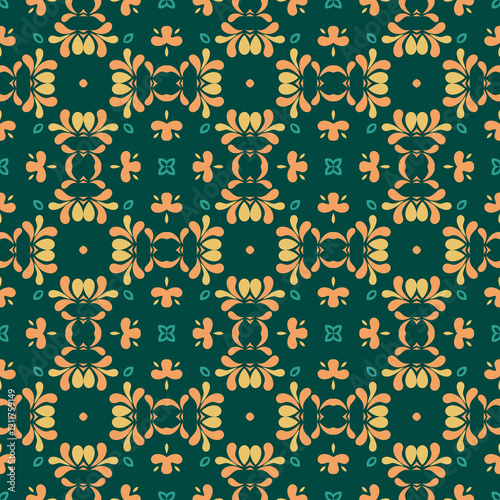 Tropical Kaleidoscope Seamless Pattern