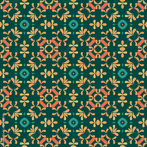 Tropical Kaleidoscope Seamless Pattern