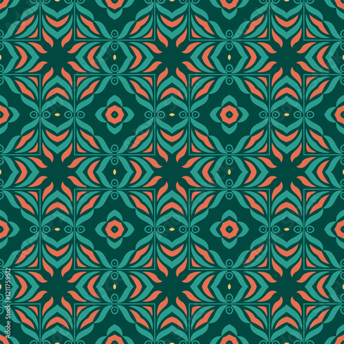 Tropical Kaleidoscope Seamless Pattern